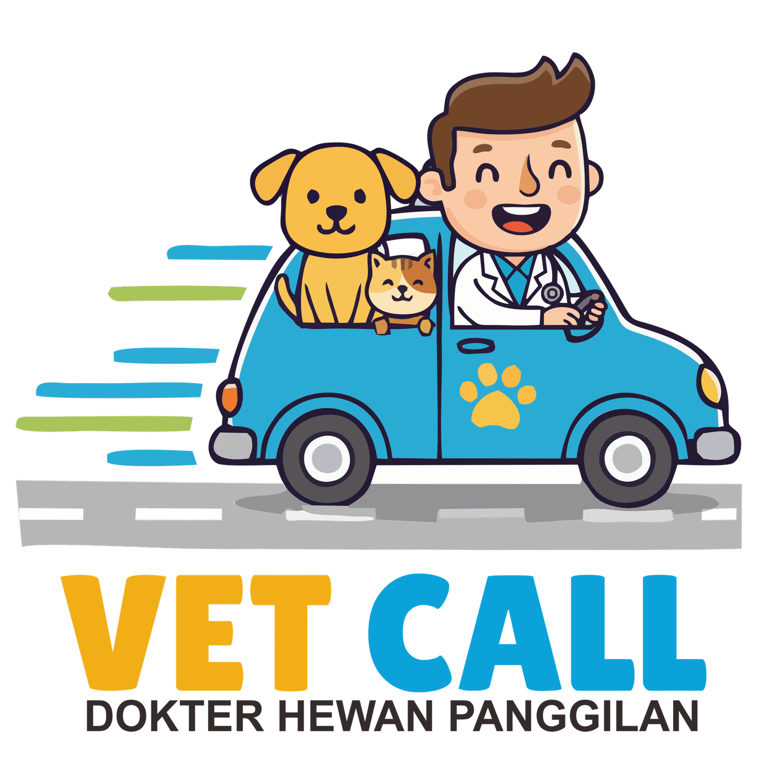 Gold Vet Supported by Vetcall ID logo